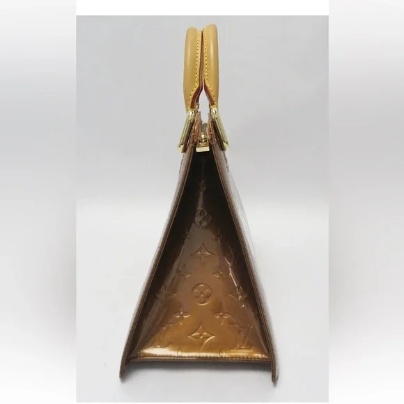 Louis Vuitton Tan Patent Leather Satchel - Picture 3 of 15